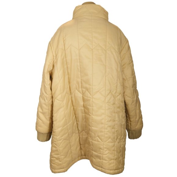 Ultimate Classic 70s 80s Vintage Dreamy Beige Puff Jacket puffer Spring - Picture 3 of 11
